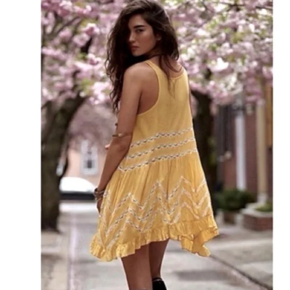 Free People Intimates Voile and Lace Trapeze
Slip Size Small - Picture 3 of 7